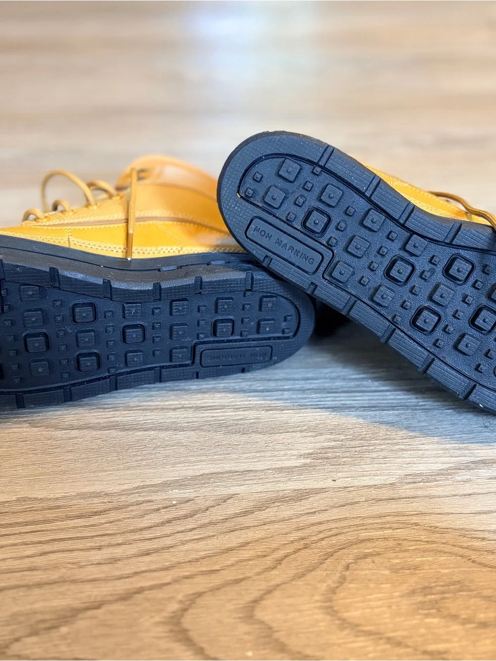 Nike Kids Yellow and Black High-Top Winter Boots
